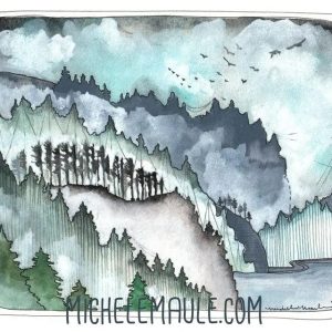 Michele Maule Pacific NW Coast Print 8x10"