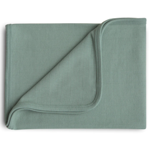 Ribbed Baby Blanket Roman Green