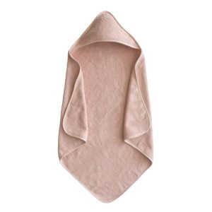 Organic Cotton Hooded Towel Blush