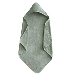 Organic Cotton Hooded Towel Moss