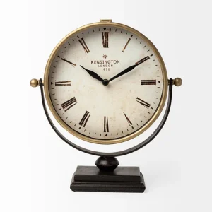 Houston Gold Table Clock