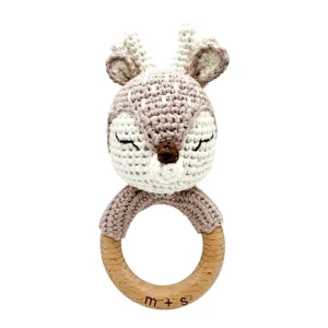 Deer Hand Crochet Rattle