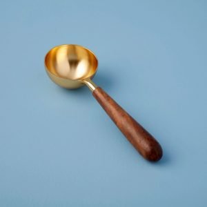 Gold & Wood Scoop