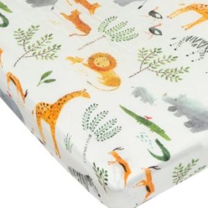 Safari Jungle Crib Sheet