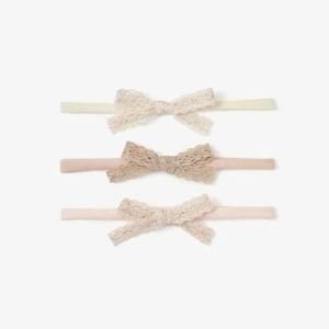 Sparkle Lace Bow Headband Set