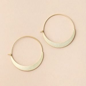 Gold Vermeil Crescent Hoops