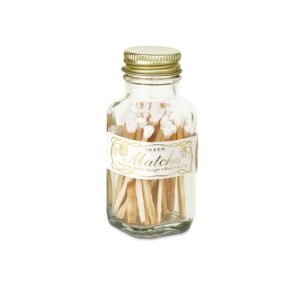 Vintage White Mini Match Bottle