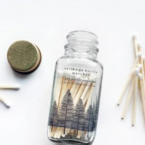 Noble Fir Trees Black Match Jar