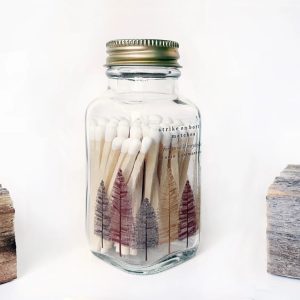Noble Fir Trees Earth Match Jar