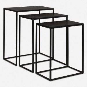 Coreene Black Nesting Table Set