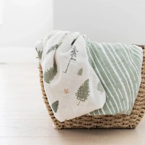 Pine Muslin Swaddle Set of 2