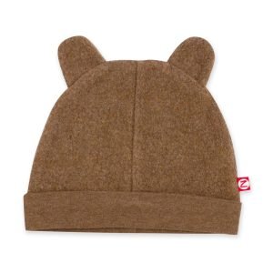 Cozie Mocha Fleece Bear Hat