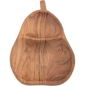 Pear Shaped Wood Bowl