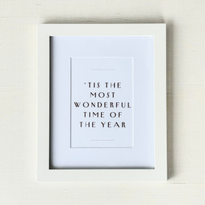 Most Wonderful Time of the Year Framed Print 8x10"