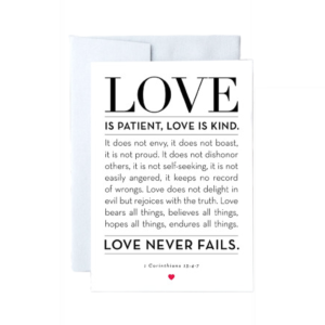 Love is Patient Card