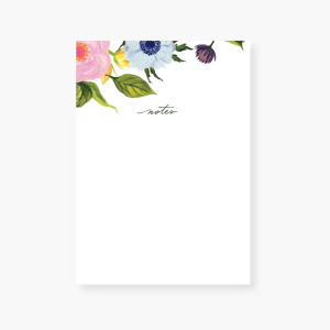 Garden Floral Chubby Notepad