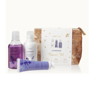 Lavender Travel Set with Beauty Bag