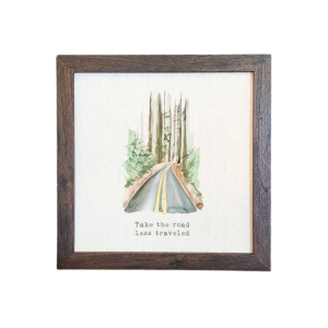 Road Less Traveled Sign