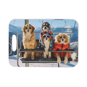 Ski Dogs Bag Tag