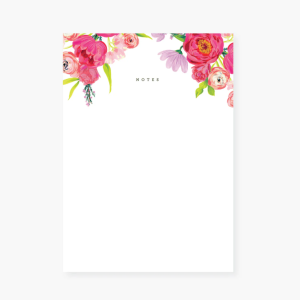 Bright Floral Chubby Notepad