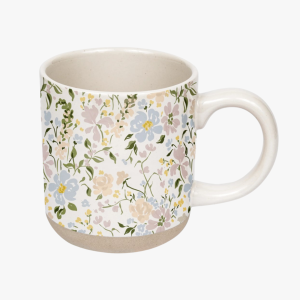 Floral Stoneware Mug