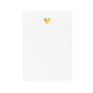 Mini Gold Heart Notepad