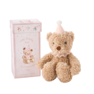 Pink Birthday Bear Boxed