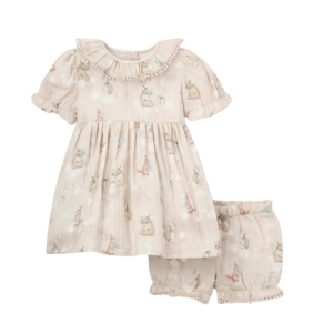 Taupe Birthday Dress 18-24M