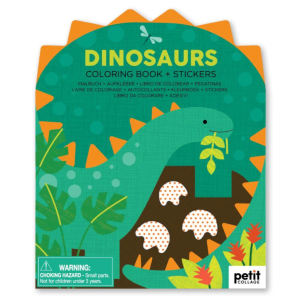 Dinosaur Coloring Book with Stickers
