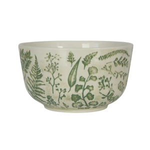 Embossed Ferns Hand Stamped Bowl