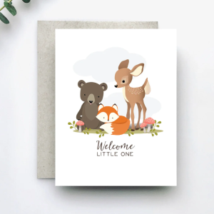 Woodland Welcome New Baby Card