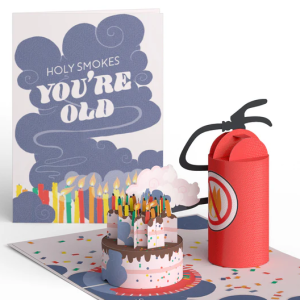 Holy Smokes You're Old Pop Up Birthday Card