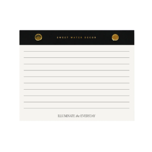 Gold Rivet Lined Notepad
