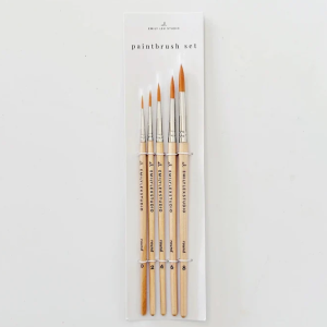Watercolor Paintbrush Set of 5
