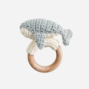 Whale Crochet Rattle Teether